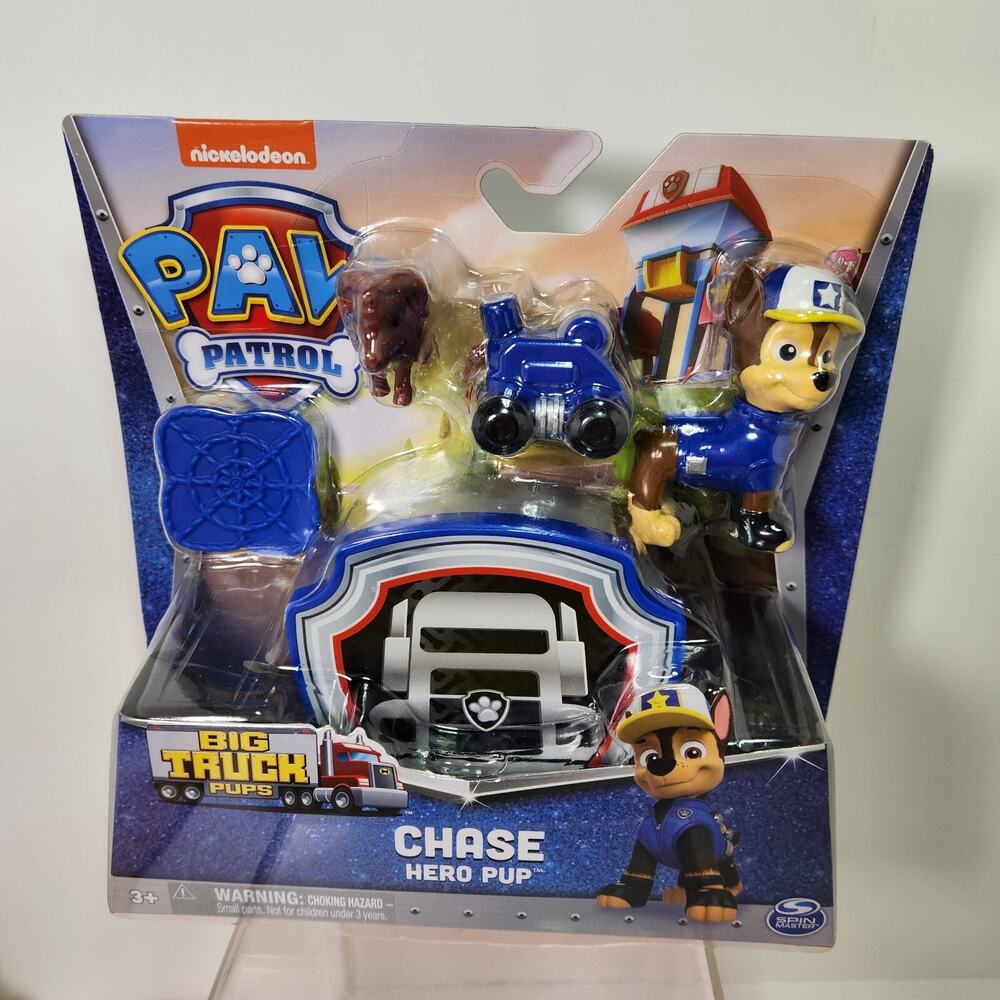 Nickelodeon Paw Patrol Chase Hero Pup Big Truck Pups Rescue Animal Goat Blue New